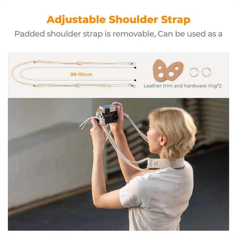 K&F Urban Wander U11 Compact Lightweight Versatile 5 Liter Camera Sling Bag  Beige
