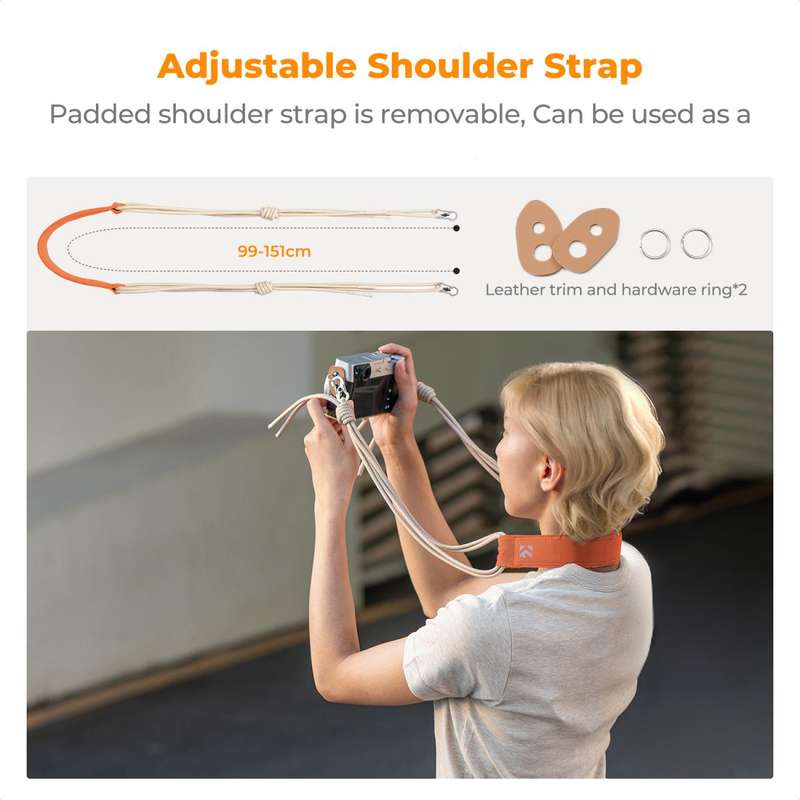 K&F Concept Urban Wander U11 5 Liter Compact Lightweight Versatile Camera Sling Bag  Orange