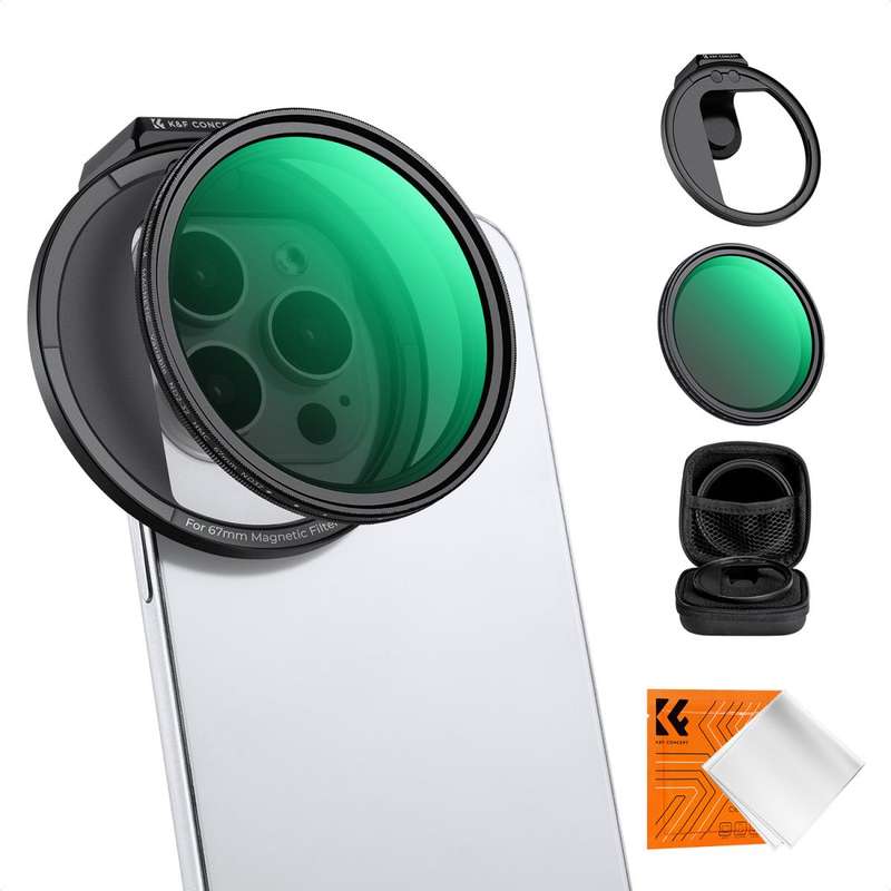 K&F 67mm Magnetic Variable ND Filter for Camera Lenses & Smartphones