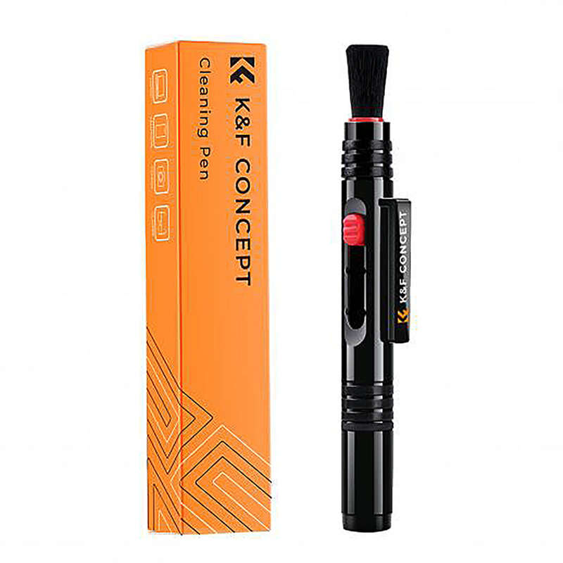 K&F Lens Cleaning Pen with Double-Sided Carbon Heads & Retractable Soft Brush