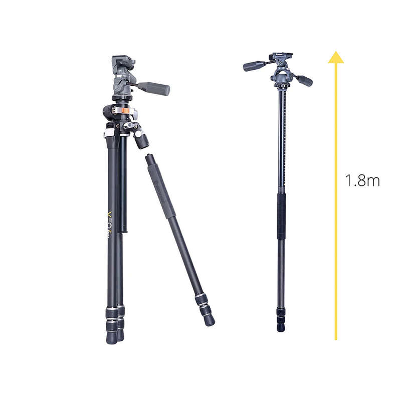 Vanguard VEO 3+ 263APS Versatile Aluminium Tripod with 3-Way Pan Head  10kg Load Capacity