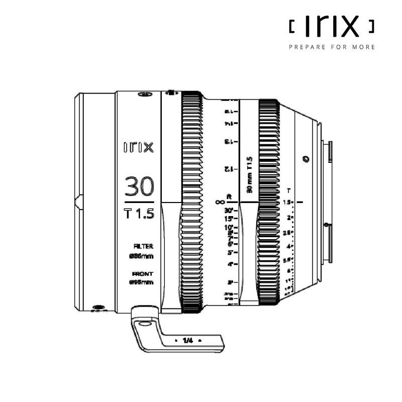 Irix 30mm T1.5 Manual Focus PRO Cinema Lens for MFT Mount Cameras with Metric Markings