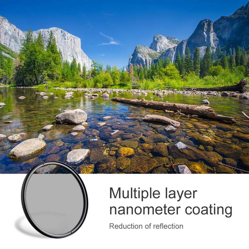 K&F Concept PRO 77mm Classic Series Slim Blue Multi Coated Circular Polariser (CPL) filter - KF01...