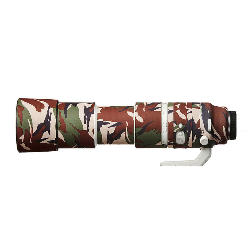 easyCover Lens Oak for Canon RF 200-800mm F/6.3-9 IS - Green Camouflage | Neoprene Lens Cover