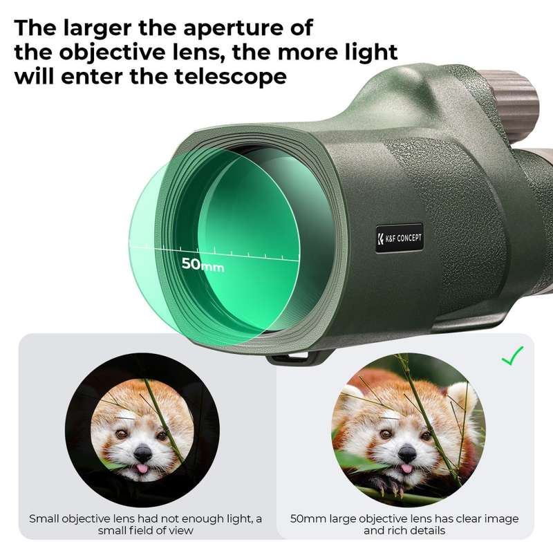 K&F 10X50 BAK HD Nitrogen M-Noculars GN