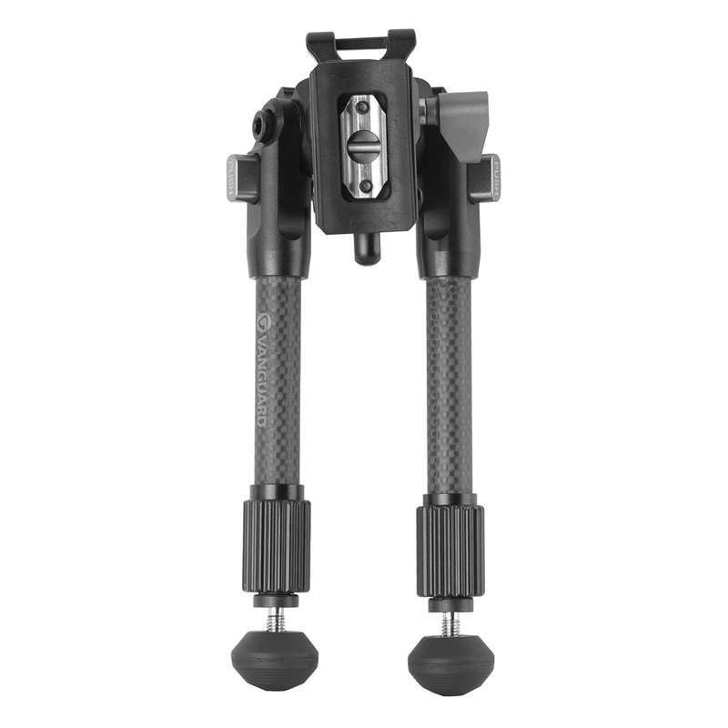 Vanguard EQUALIZER 1QSC Carbon Fiber Bipod with Picatinny Rail  Height: 20-26.5cm