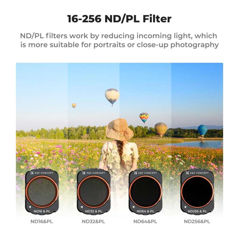 K&F Concept Magnetic UV + CPL + ND/PL(4+5+6+8 stops) Filter Set for DJI Osmo Pocket 3