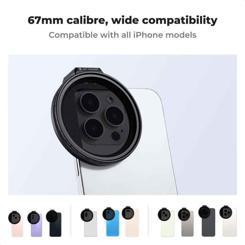 K&F 67mm Magnetic Variable ND Filter for Camera Lenses & Smartphones