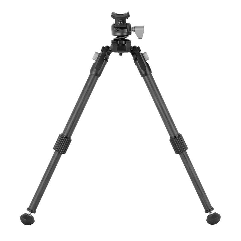 Vanguard EQUALIZER 2QS C Carbon Fiber Pivoting Bipod with Picatinny Rail Height:25-35.5cm
