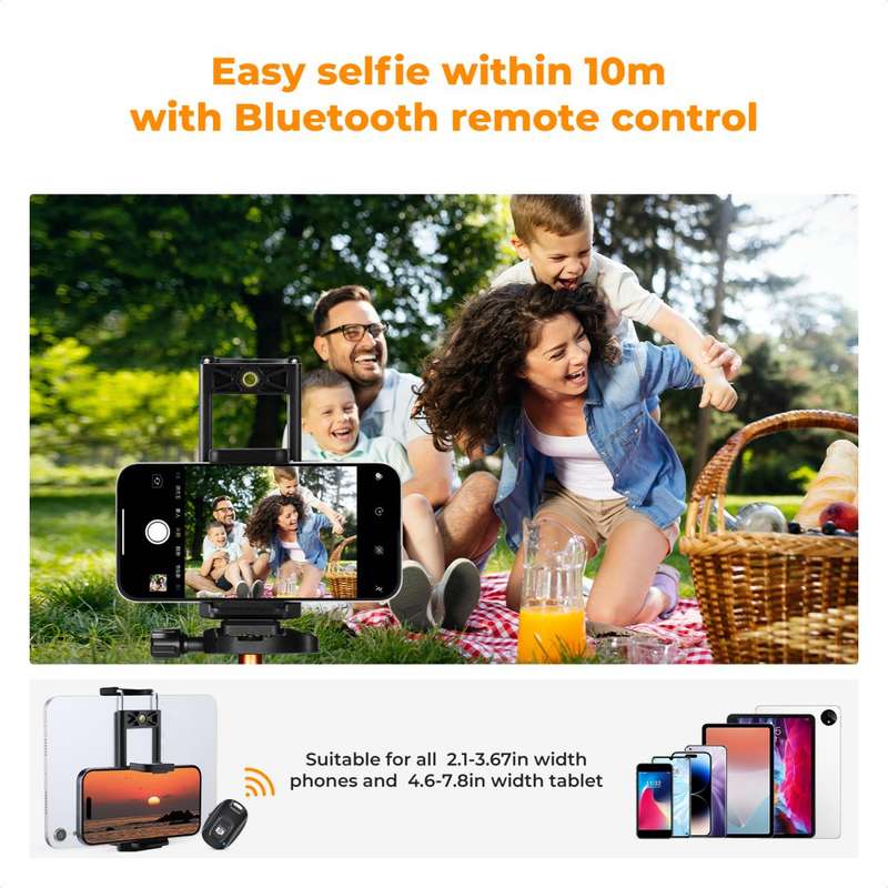 K&F Concept Smart Lightweight Camera & Phone Tripod | Ultimate Stability 8kg Load Capacity  S2...