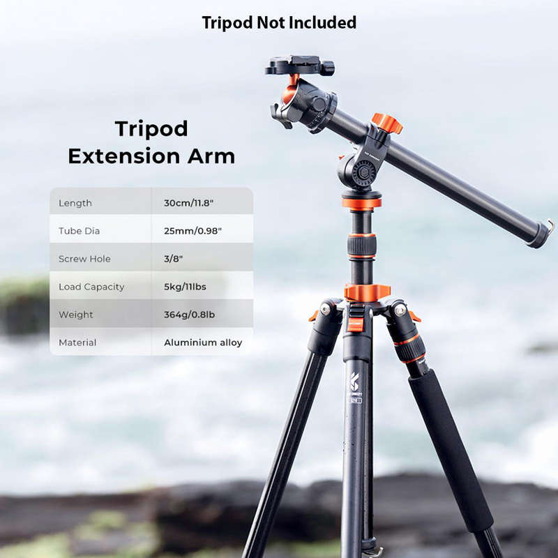 K&F Rotatable Multi-Angle Magnesium Alloy Tripod Column with Locking System