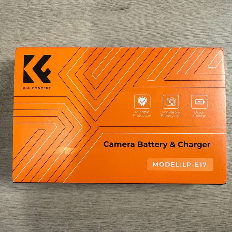 USED K&F Concept Dual LP-E17 Battery + Charger Kit for Canon Cameras