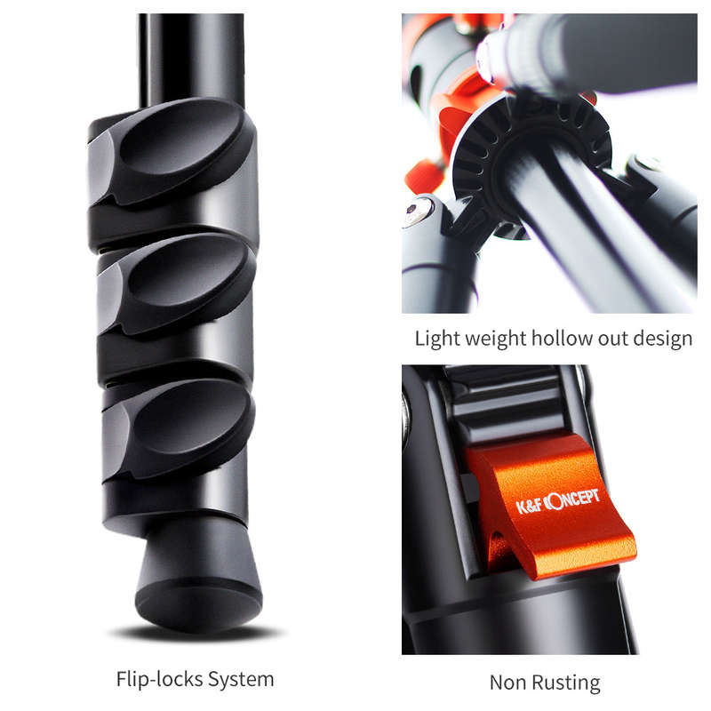 K&F Concept SA254M2 Specialist DSLR Tripod - Monopod Conversion - KF09-089V1