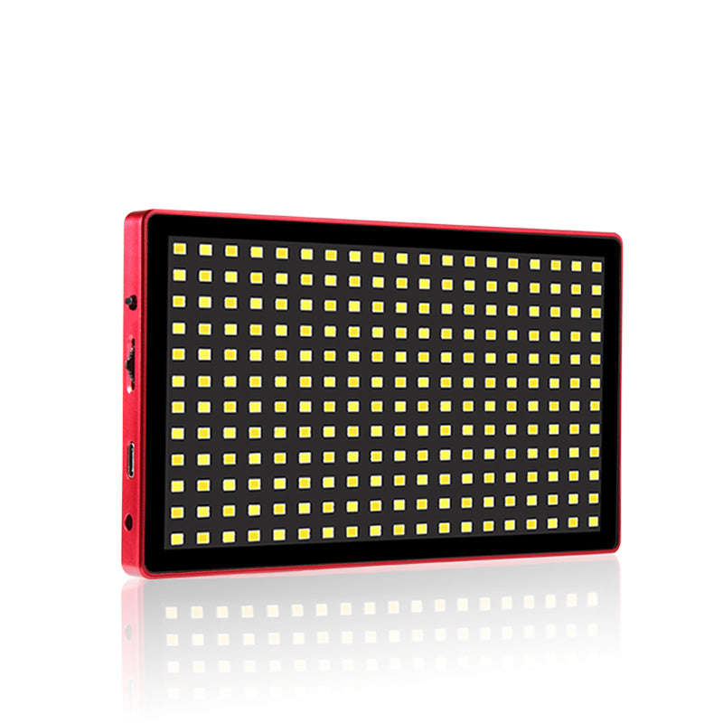 LituFoto 16W LED Video Light-Aluminium Case Adjustable Colour Temp & Power Red LIFOL28RD