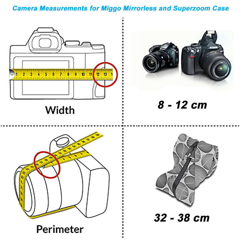 Miggo Padded Camera Strap and Wrap for CSC and Mirrorless Black MWSRCSCBK50