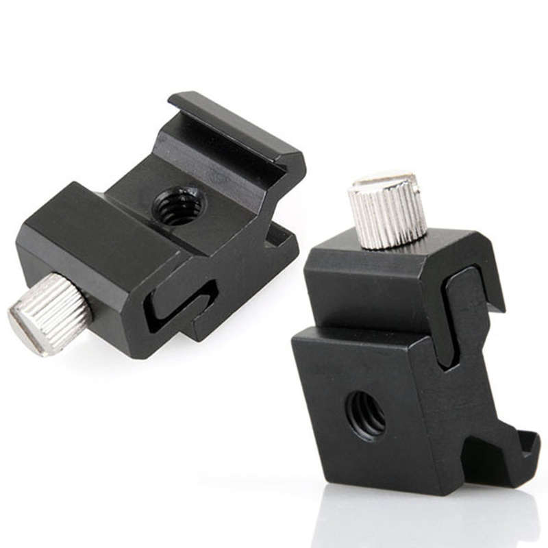 E-Photographic PRO Set of 2 Universal Cold Shoes with 1/4" thread - EPHK244