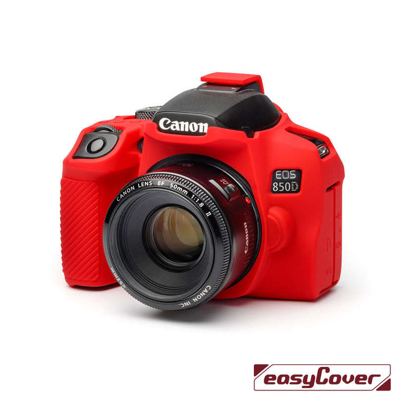 easyCover - Canon 850D DSLR - PRO Silicone Case - Red  ECC850DR