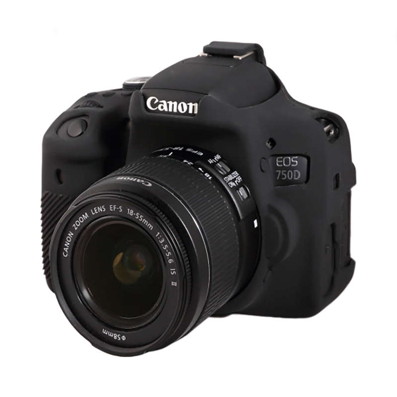 easyCover - Canon 750D DSLR - PRO Silicone Case - Black  ECC750DB