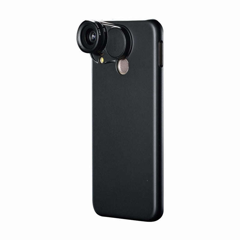 Snapfun Protective Case & Wide Angle, Macro Lenses for HUAWEI Nova 3e-Black
