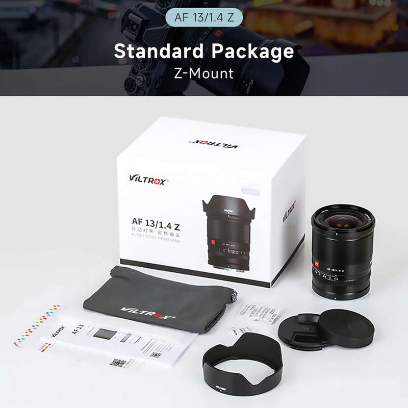 Viltrox AF 13mm f/1.4 Z Prime Lens - Nikon Z mount Mirrorles APS-C Cameras