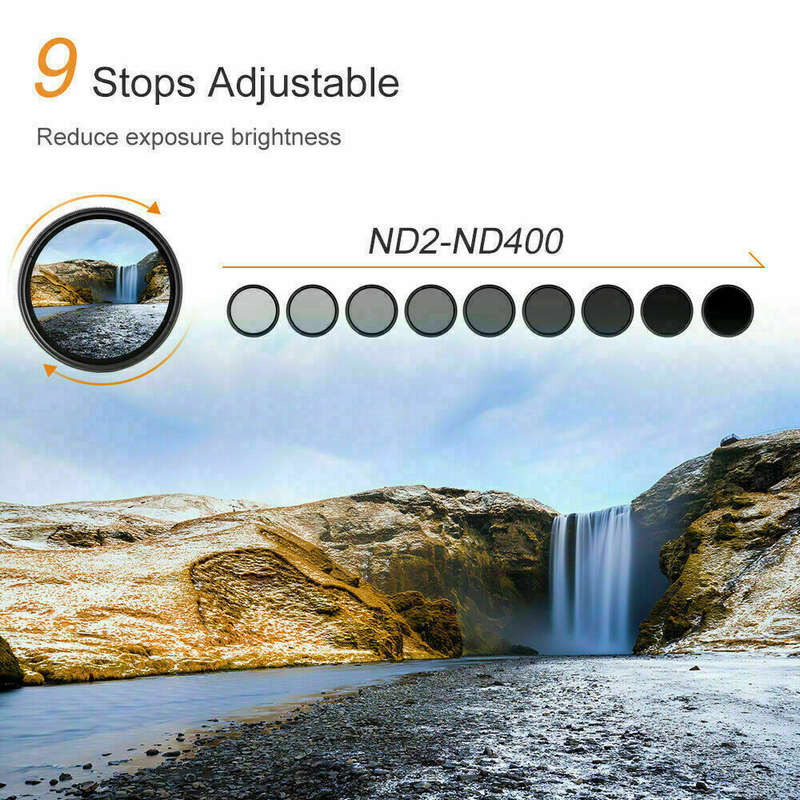 K&F Concept PRO 58mm Classic Series Slim Blue Multi Coated Variable ND2-ND400 filter-KF01.1109