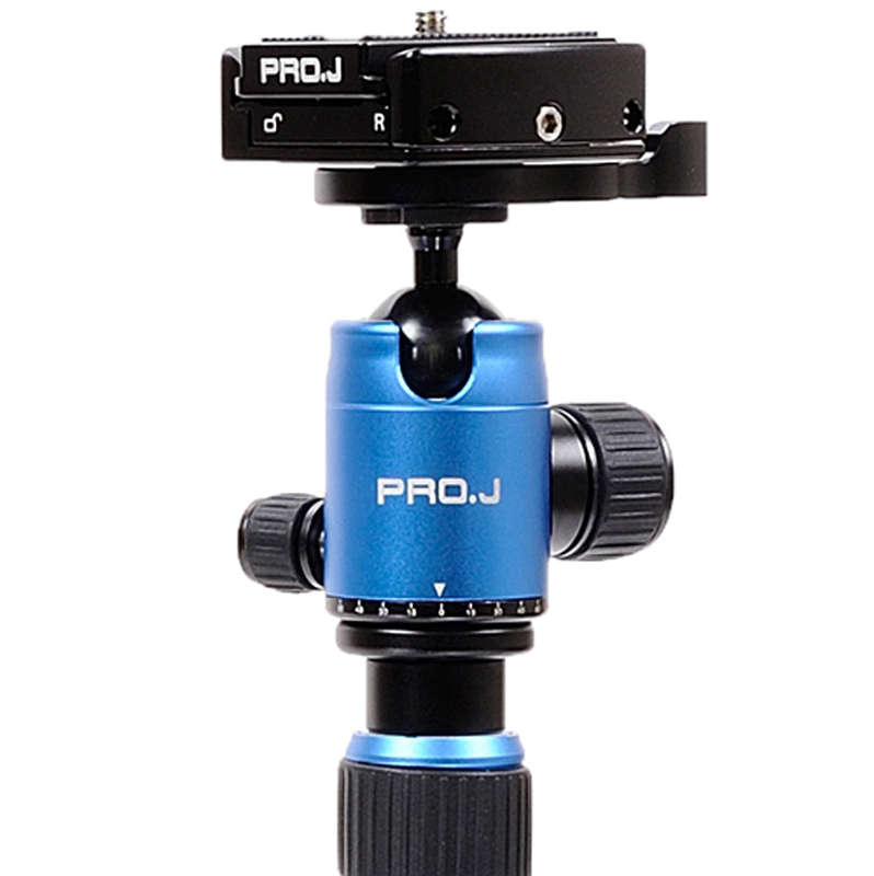 Jenova PRO.J Professional Carbon Travel Tripod Capacity-8kg Blue-45834BL