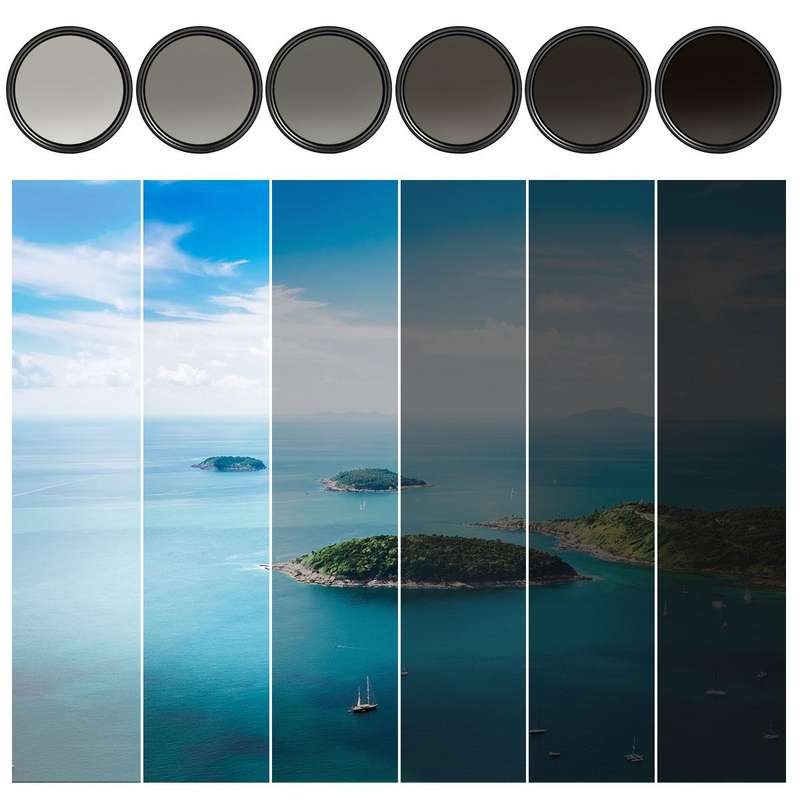 K&F Concept PRO 67mm Classic Series Slim Blue Multi Coated Variable ND2-ND400 filter-KF01.1111