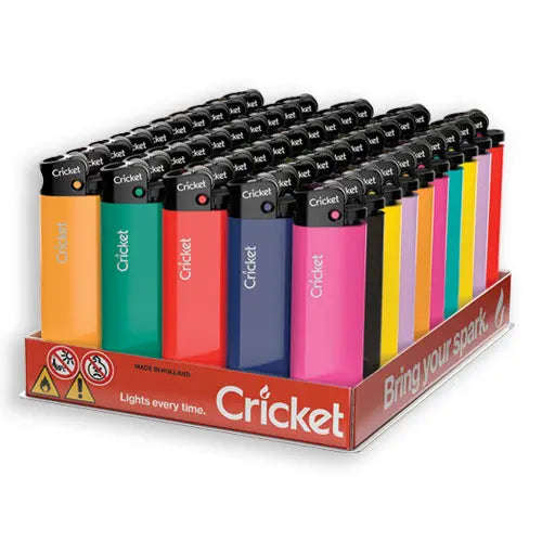 50 Cricket Lighters  Original Essential Simplicity  Flint