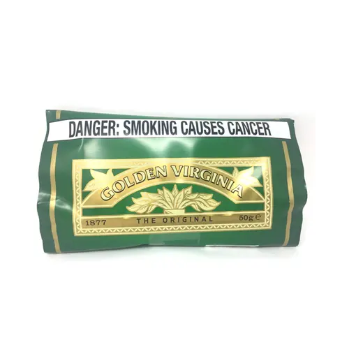 10 Packs Of Golden Virginia Cigarette Tobacco  Green 50g Per Pack