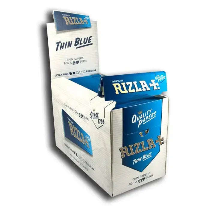 Whole Box Rizla Rolling Paper Standard  Standard Size Blue 100 Packs Per Box