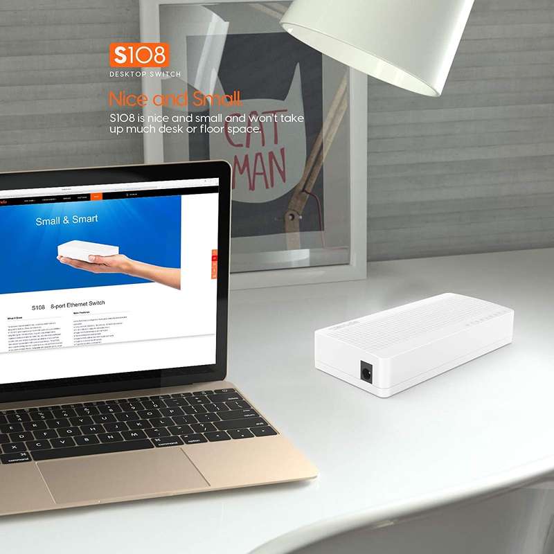 Tenda 8-Port Fast Ethernet Network Switch