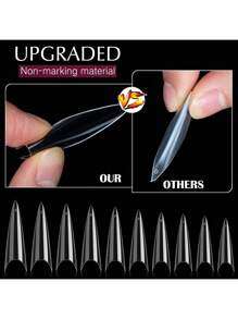 500pcs Long Stiletto Tips