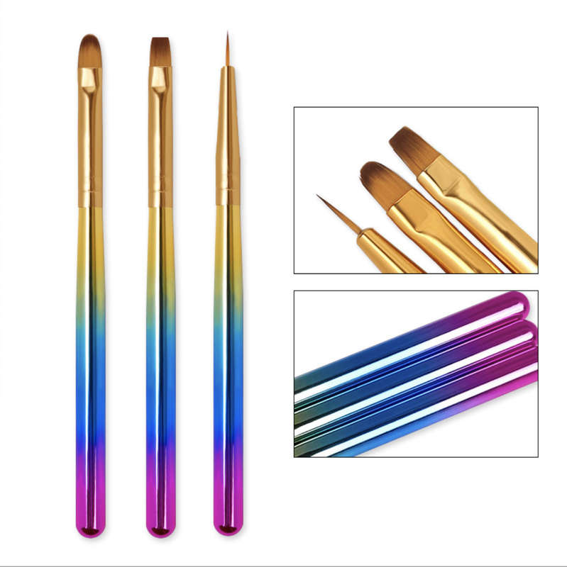 3pcs gradual Manicure Brush