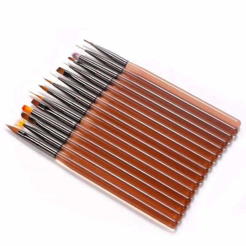 15pcs Painting Drawing Brush with round case