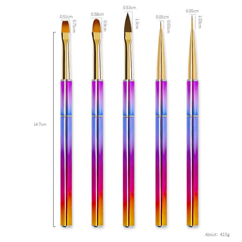 5pcs Manicure Brush Set