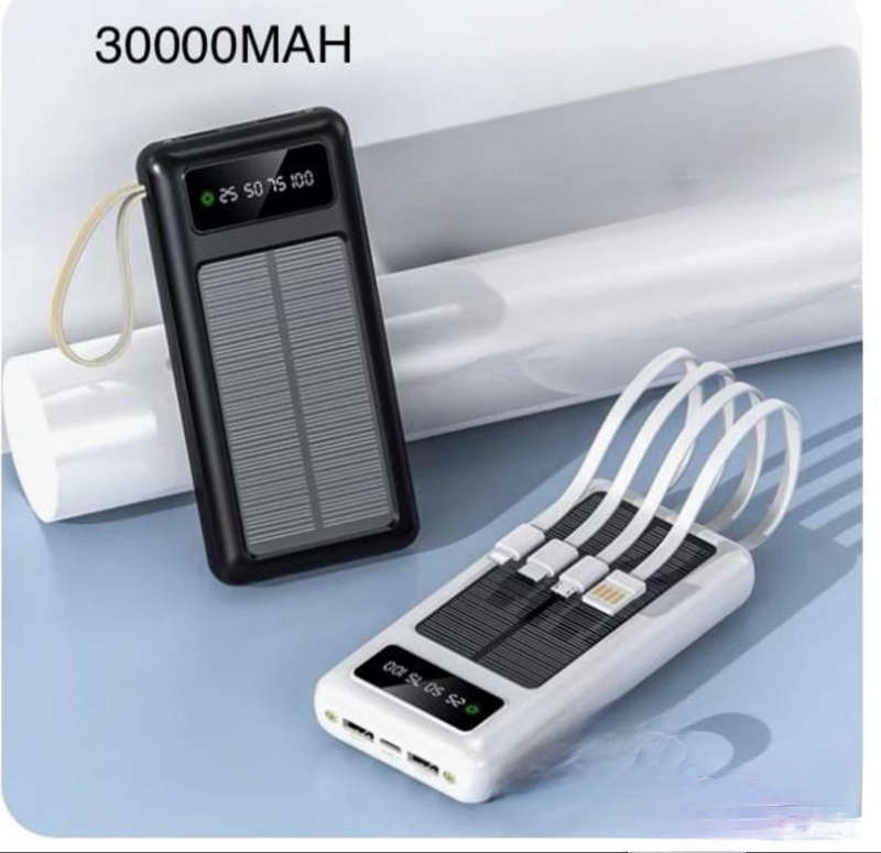 Power bank with solar panel