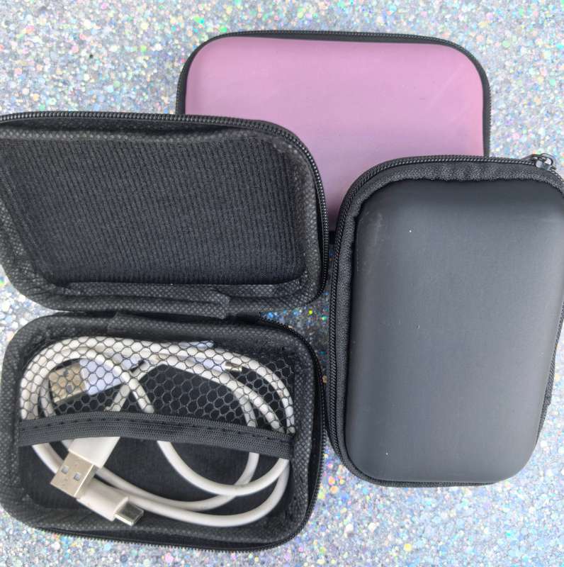 Portable Hard Shell Cable Organizer Case
