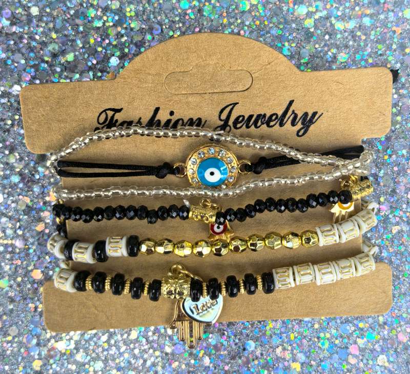 Elegant Beaded Bracelet Set