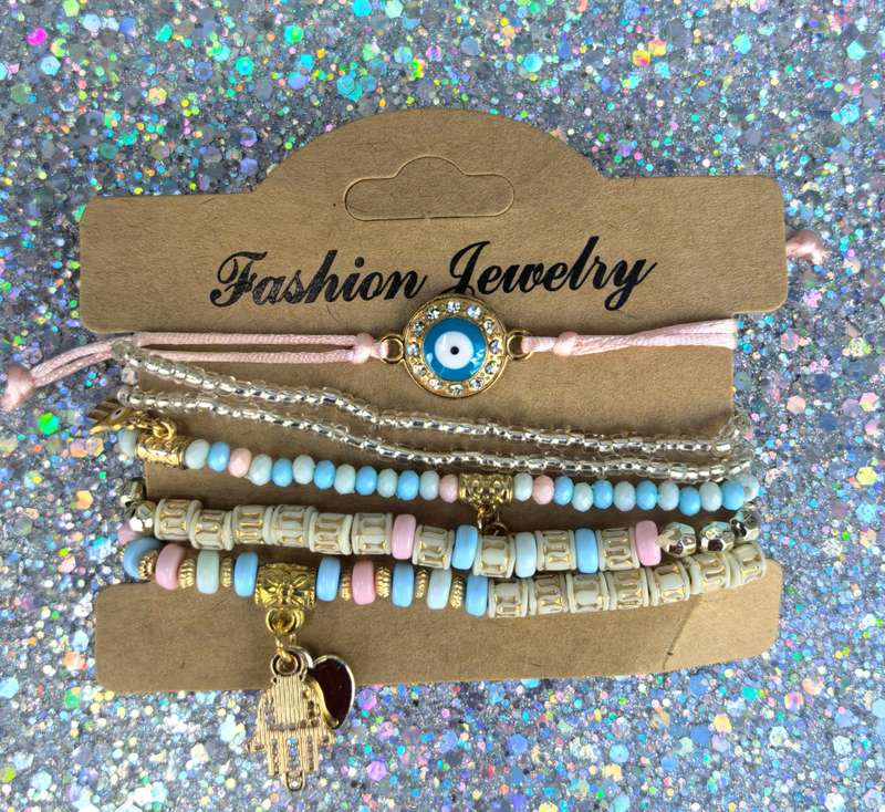 Elegant Beaded Bracelet Set