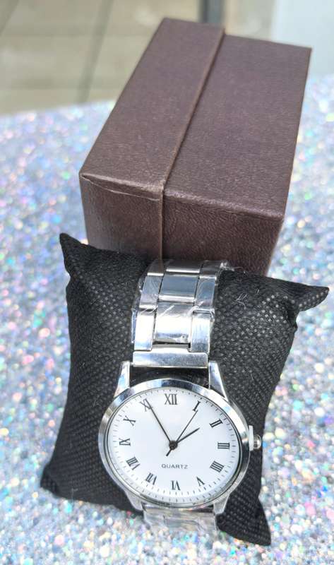 Classic Silver Roman Numeral Quartz Watch