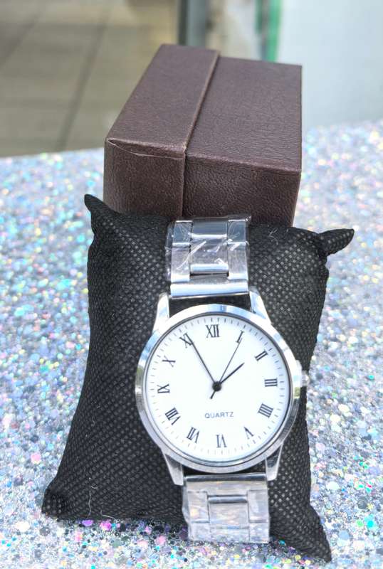 Classic Silver Roman Numeral Quartz Watch