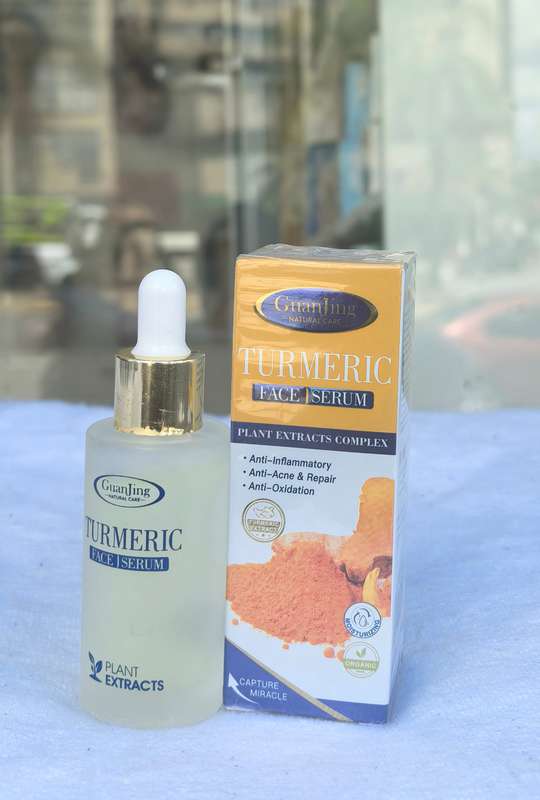 Guanjing Turmeric Face Serum  Natural Skincare for Acne & Anti-Aging