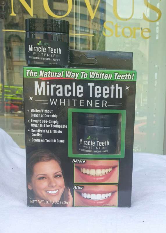 Miracle Teeth Whitener  Activated Coconut Charcoal Powder