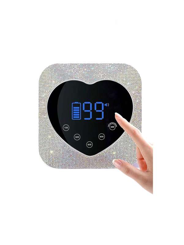Rechargeable Cordless UV/LED Nail lamp with Rhinestones deco