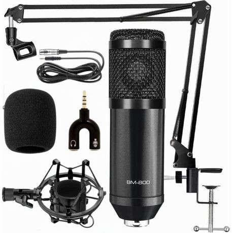 Music D.J M800 Professional Condenser Microphone Black