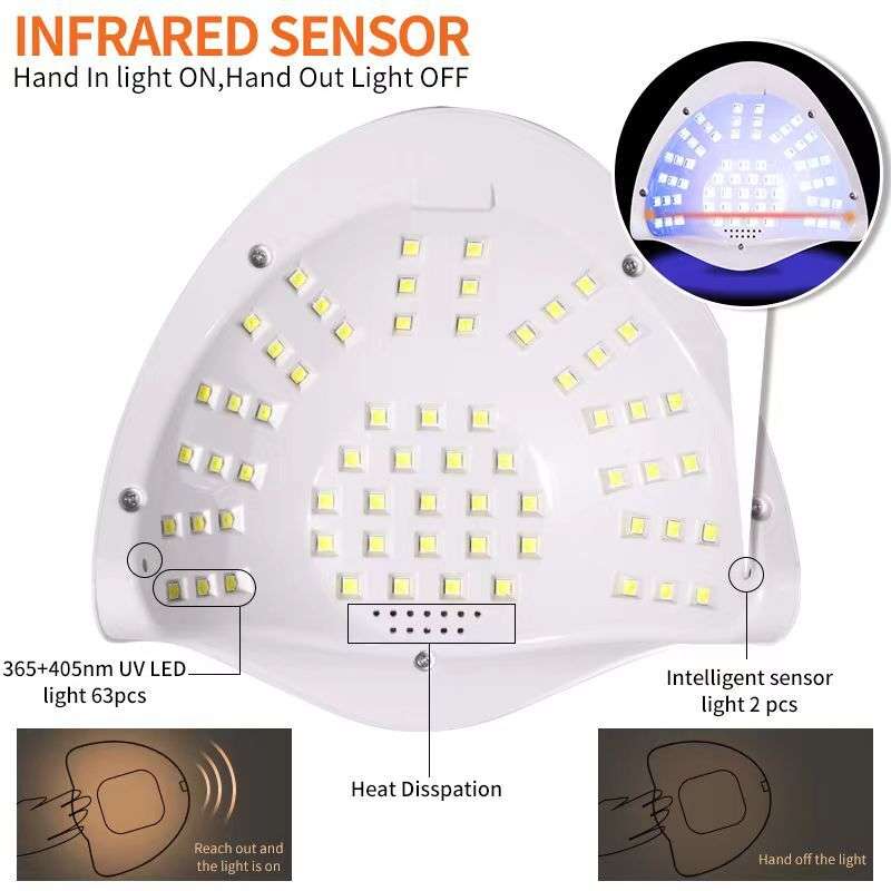 Sun C1 Professiona LED Nail Dryer Lamp 288W