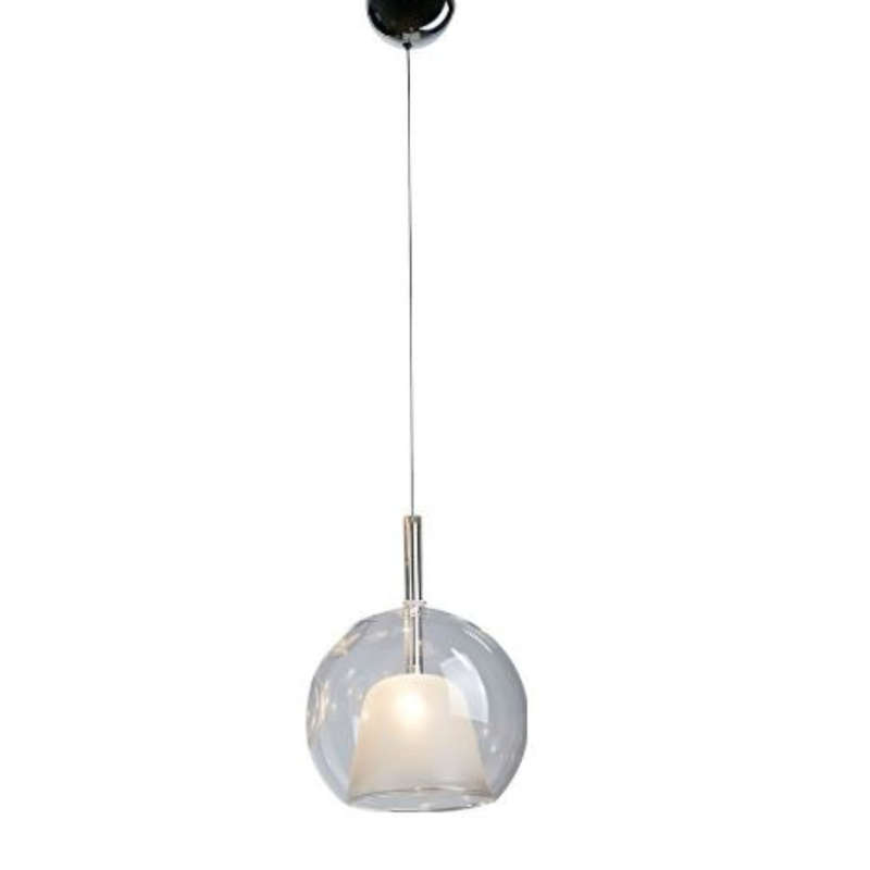 Elegant Pendant Light - Clear and Frosted Glass