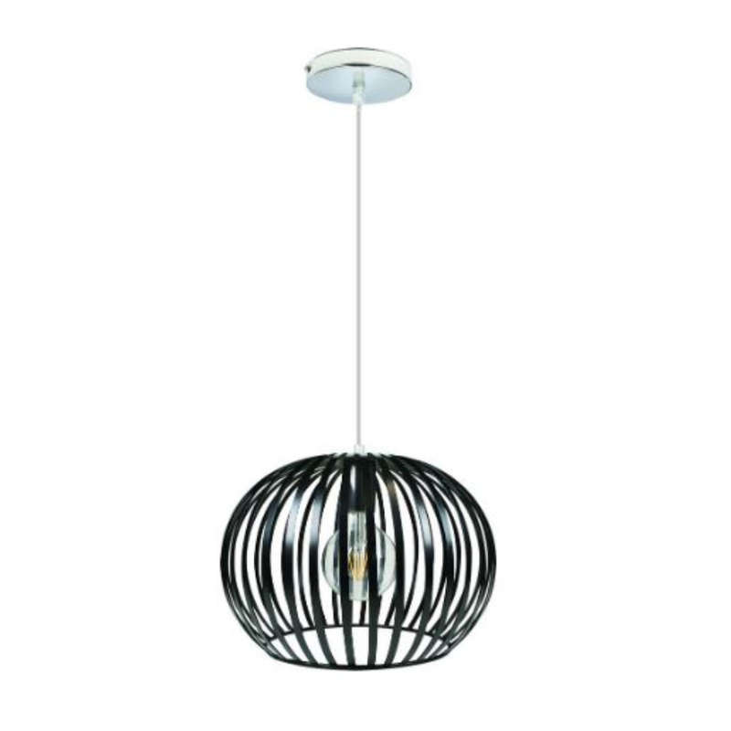 Scandinavian Pendant Light - White Metal - B