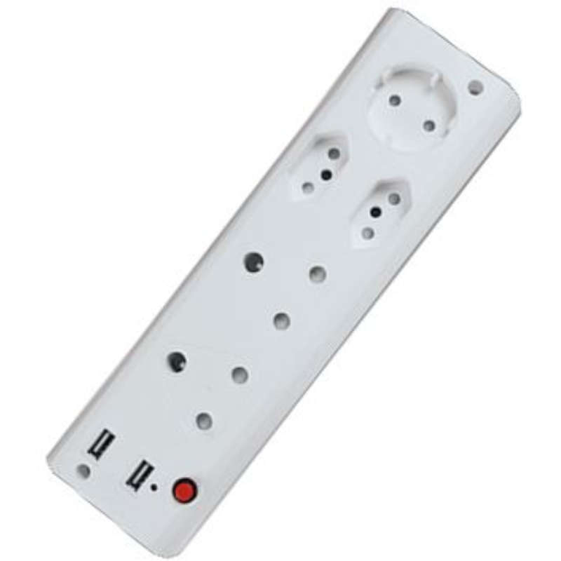 2xUSB Charger + 2x16A + 2x3 Pin Euro + 1 Shuko Multiplug