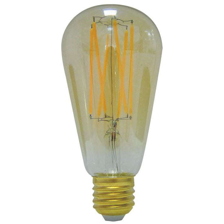 Pack Of 6 2W ST64 Long Led Lamp Dimmable E27 2200K 230Vac